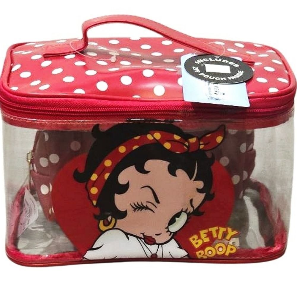 Fleischer‎ Studios X Betty Boop Polka Dot Cosmetic Bag Set